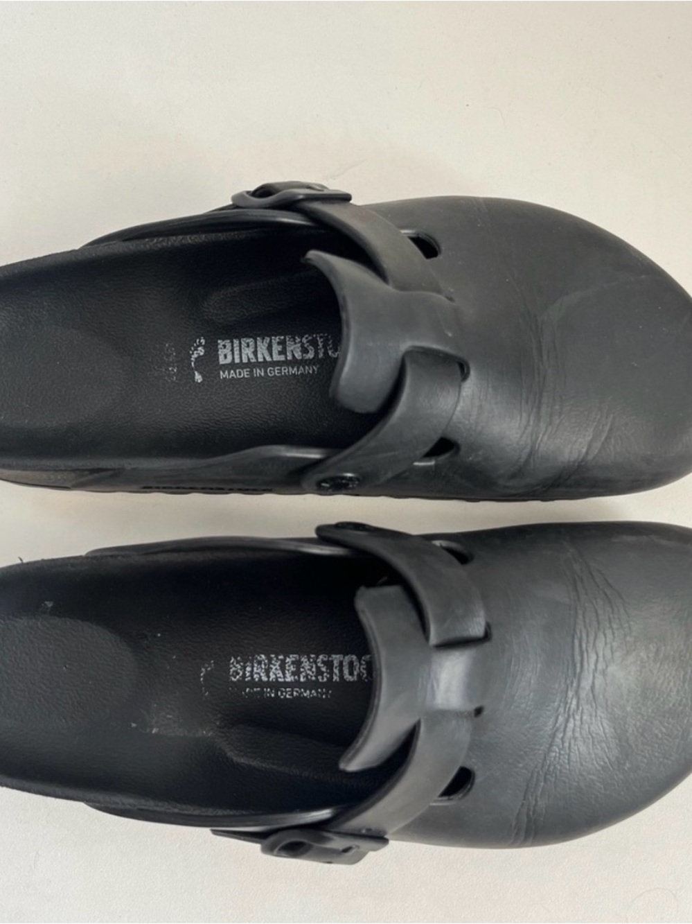 Birkenstock Boston Black EVA Clog Slip-on Shoes size 38